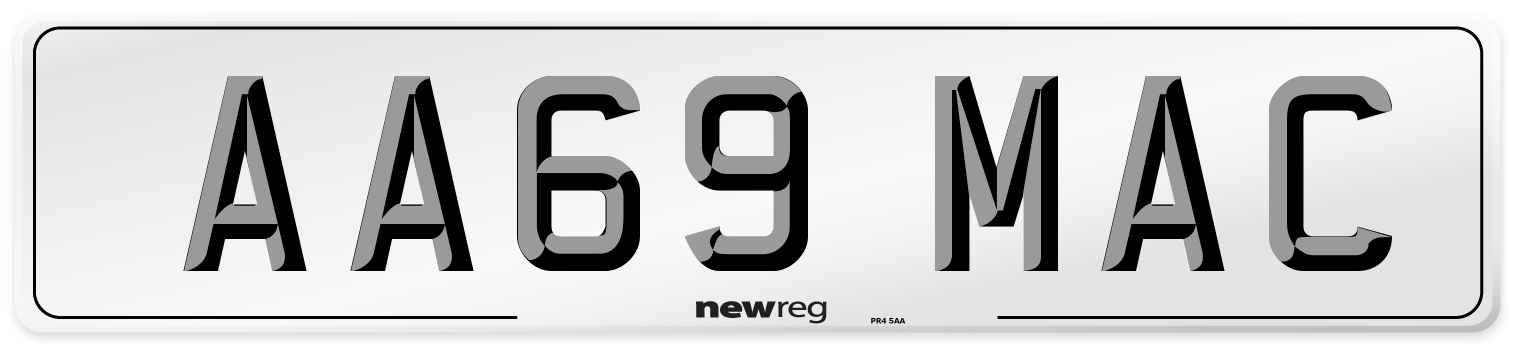 AA69 MAC Number Plate from New Reg